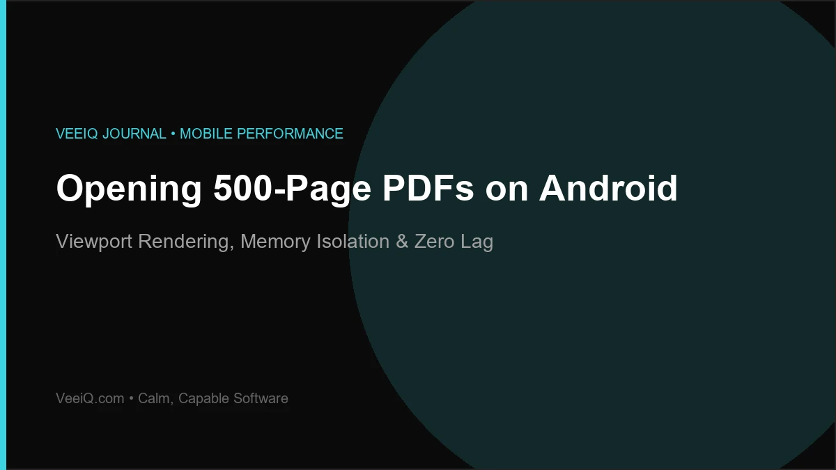 How to Open 500-Page PDF Files on Android