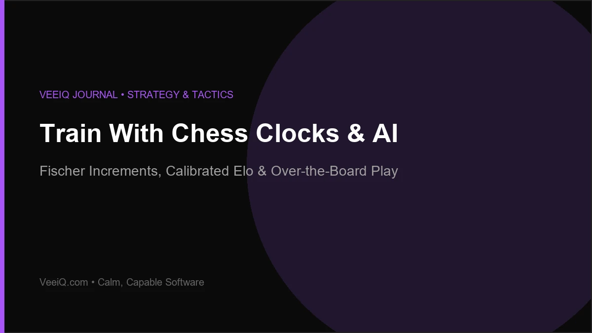 Mastering Chess Time Controls with Clocks and Offline AI