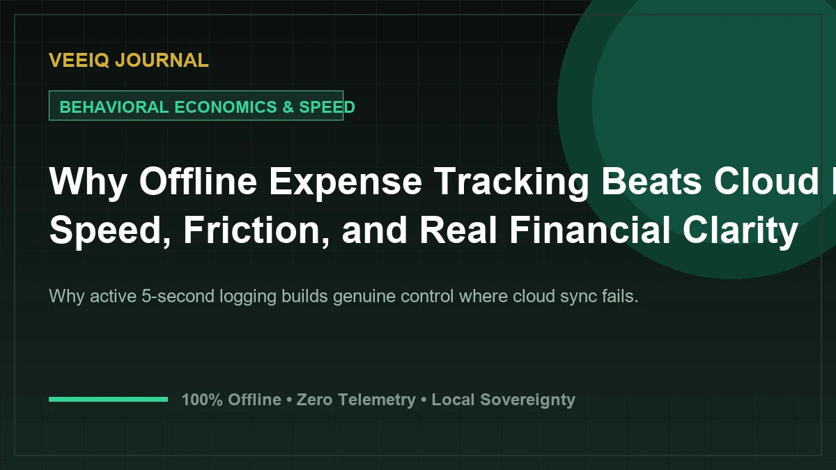 Why Offline Expense Tracking Beats Cloud Budgeting: Speed, Friction, and Real Financial Clarity
